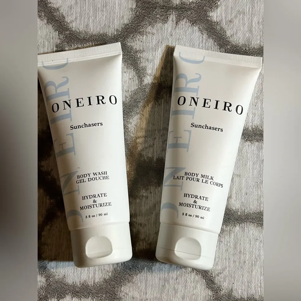 Oneiro Body Wash and Milk Cream duo, the best ever in skin care. 2 pc set